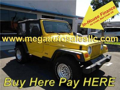Used Jeep Wrangler 2001 : $9500