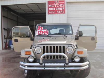 Used Jeep Wrangler 2003 : $11995