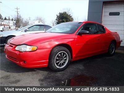Used Chevrolet MonteCarlo 2001 : $0